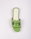 G Cut-Out Women's lnterlocking  Slide Sandal Olive