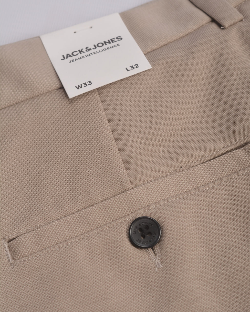 Jack & Jones Intelligence slim fit jersey pants Beige