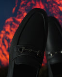 BALLY Leather Loafers In Black