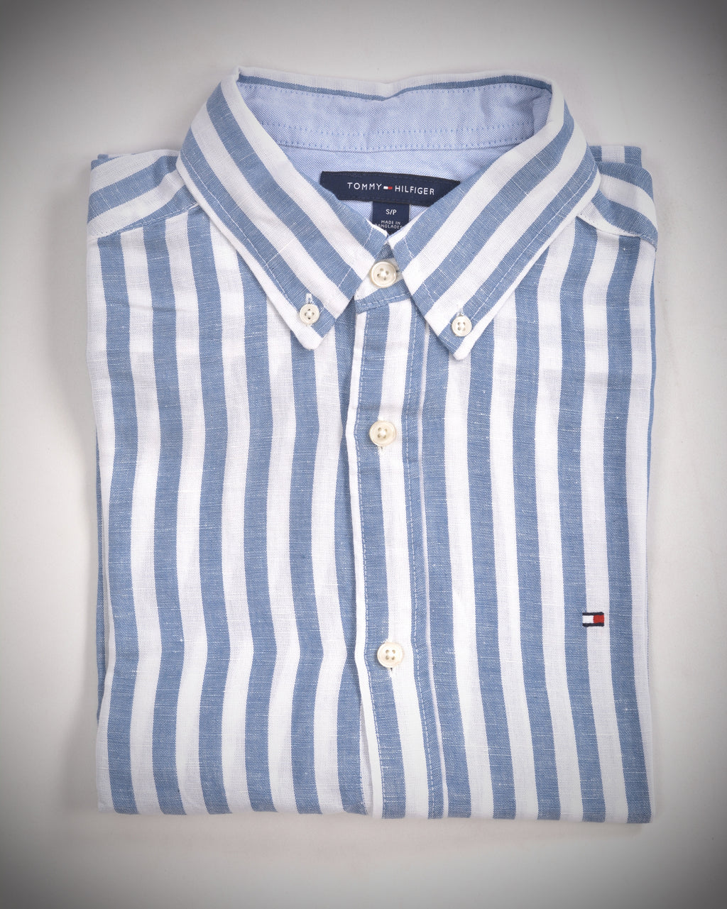 Tommy Hilfiger Wcc Textured Stripe Long Sleeve Shirt