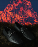 BALLY Leather Loafers In Black