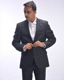 Blackberrys 2 Pcs Suits In Black Square Check