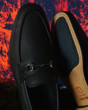 BALLY Leather Loafers In Black