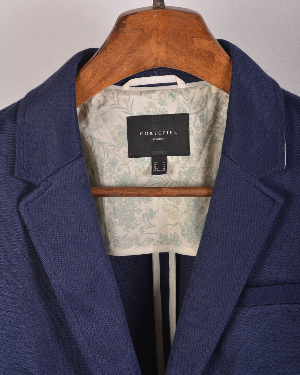 CORTEFIEL Comfortable fabric blazer - Navy
