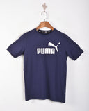 Puma Essentials Logo Men's Tee Blue