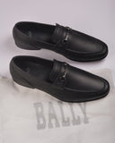 BALLY Leather Loafers In Black