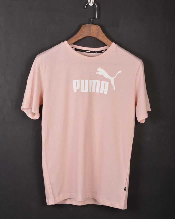 Puma Essentials Logo Men's Tee Pink
