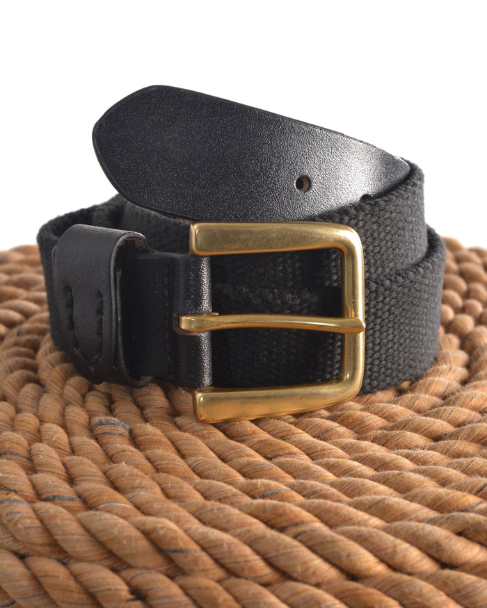 HOMME Raw™ Casual Leather Belt Black - handsandhead