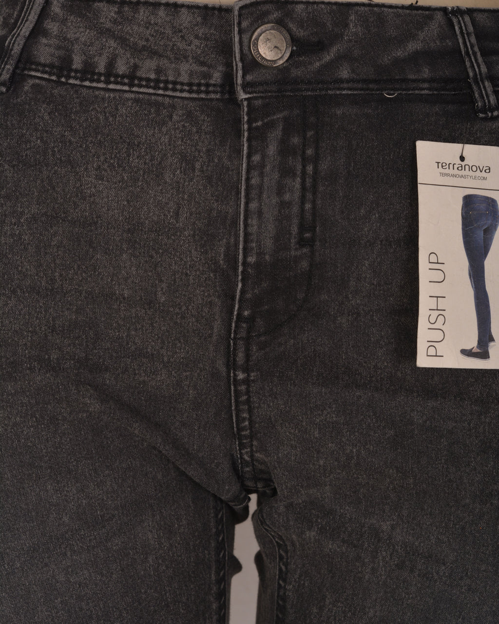 Terranova Women  push-up jeans denim Grey