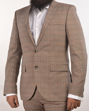 Blackberrys 2 Pcs Suits In Brown Check