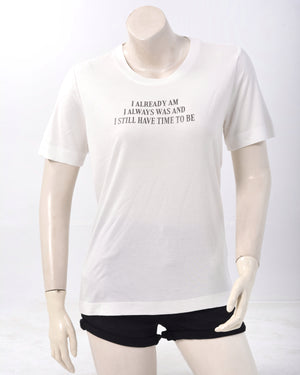 Esprit short sleeve t-shirt with organic cotton.White