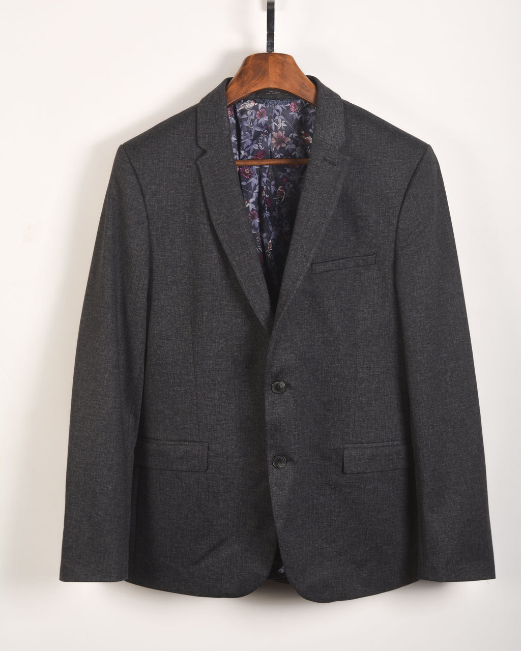 M&S COLLECTION  Textured Jersey Jacket Grey