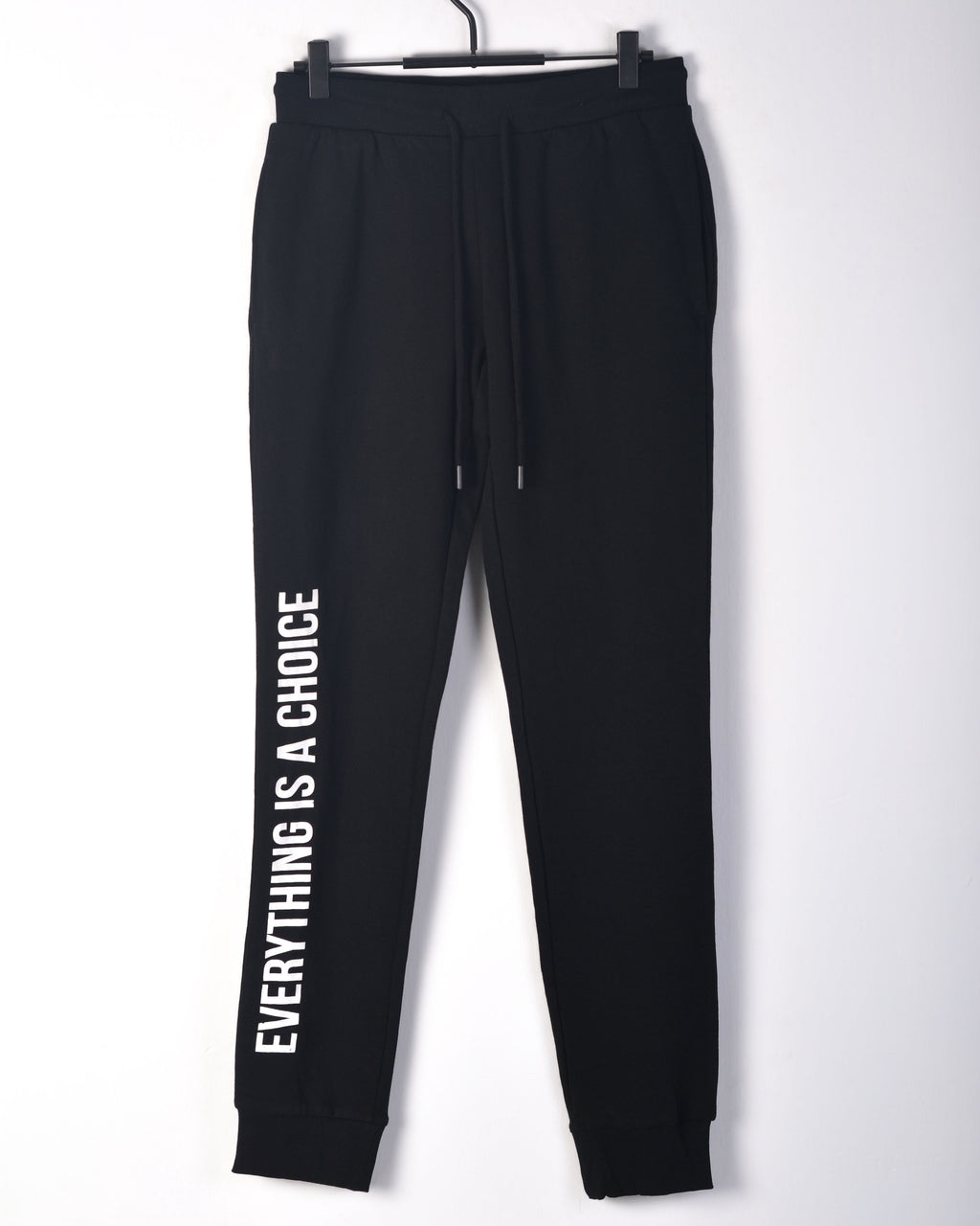 Terranova Sweatpants with side writing Optic Black
