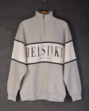 Bershka Printed sweatshirt with zipper
