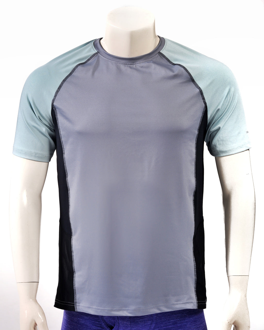 Newcential  Men's Functional Running Shirt (Grey)