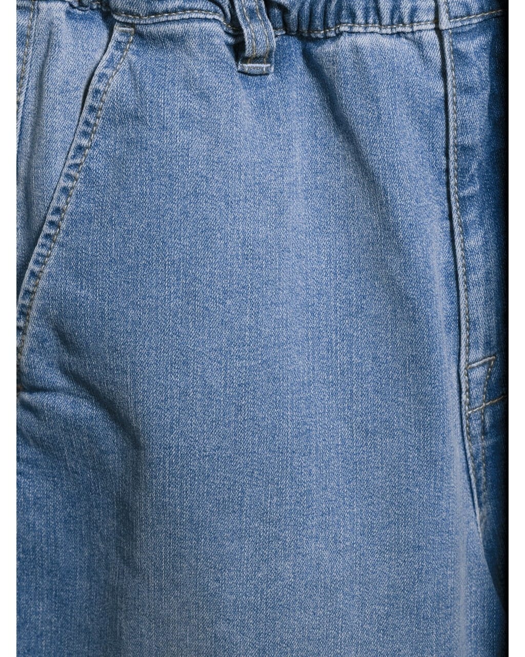 No Boundaries Juniors' Paperbag Waist Mom Jeans-Blue