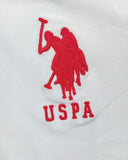 U.S. Polo Assn. USPA METALLIC PRINT POLO SHIRT White