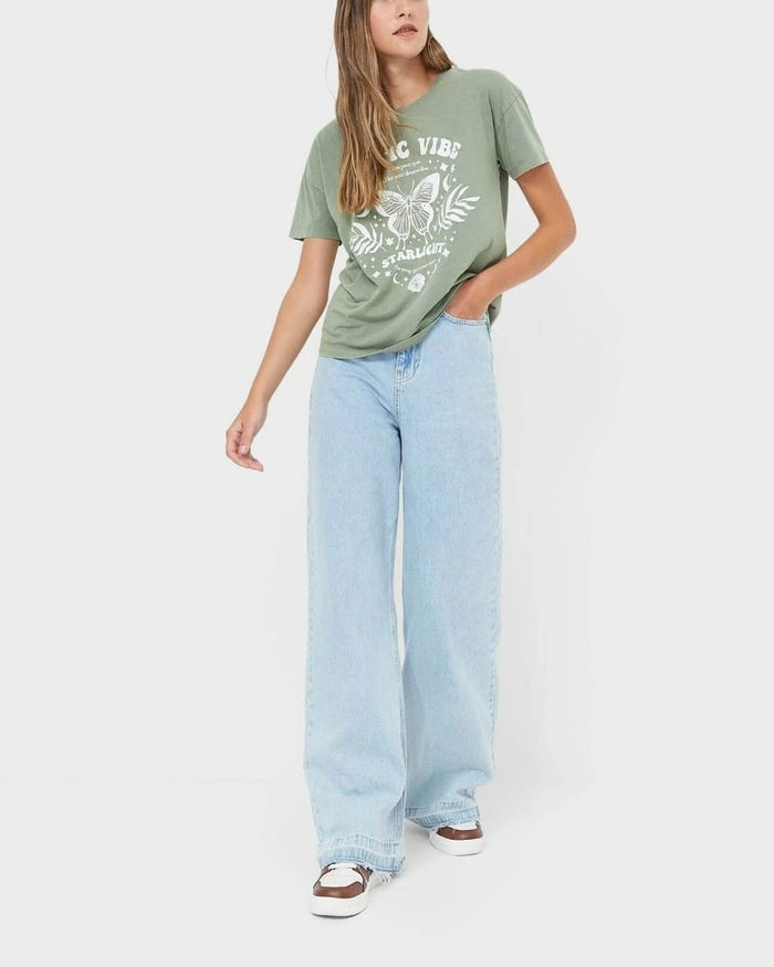 Stradivarius T.shirt With Print Olive