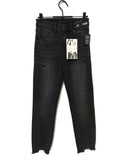 Kendall & Kylie Distressed High-Rise Cropped Slim Straight Jeans