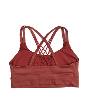 Freely Women's James Strappy Back Sports Bra Red
