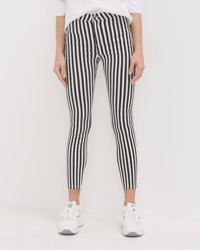 SINSAY® High Waist Jeggings Stripe