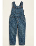 OLD NAVY° Jean Overalls for Toddler Girls AOP