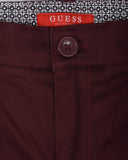 Guess Silvestre Sateen Pants Marmont red
