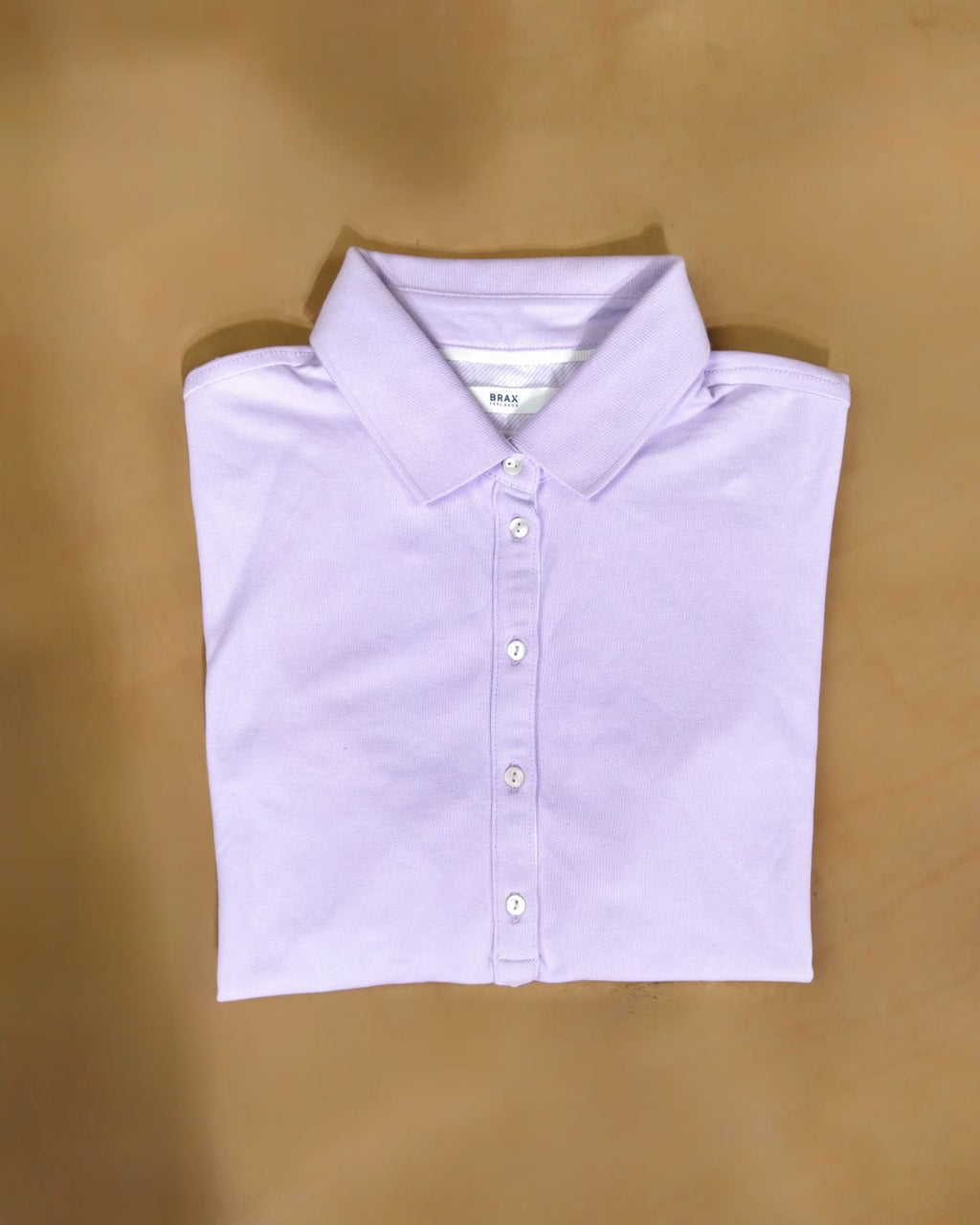 BRAX Women's Style Cleo Finest Pique Stretch Polo Shirt Purple