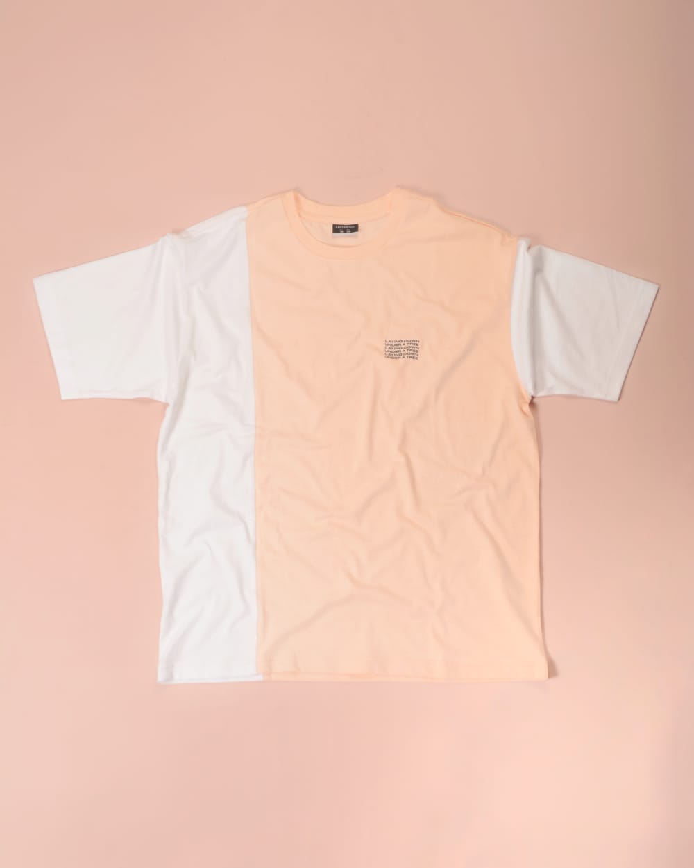Lefties  COLOUR BLOCK T-SHIRT Pink/White