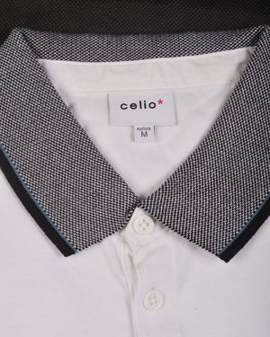 Celio Men's Peclasseml Polo Shirt White