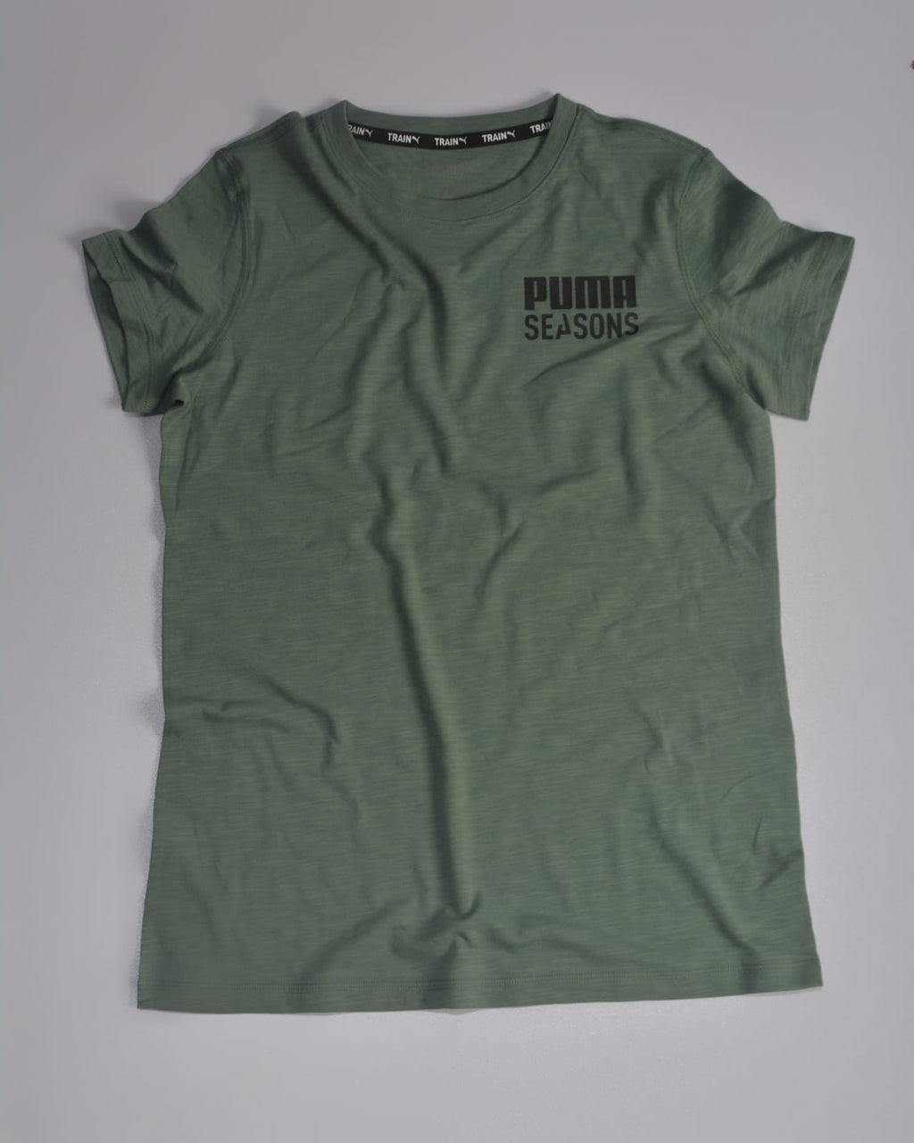 Puma women round neck T-shirt GREEN