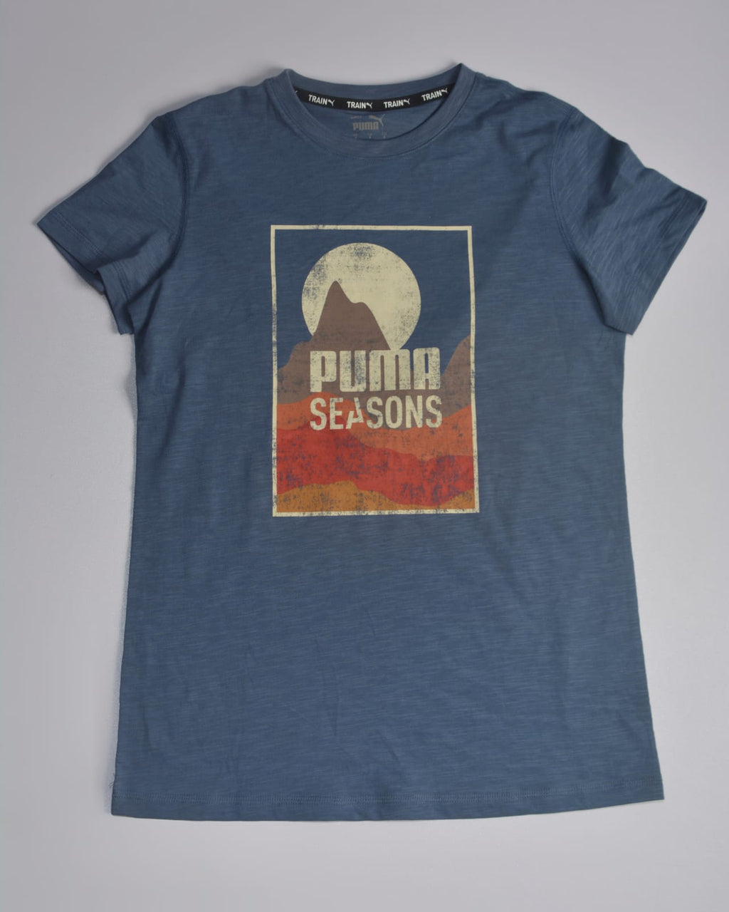 Puma women round neck T-shirt BLUE SEASON