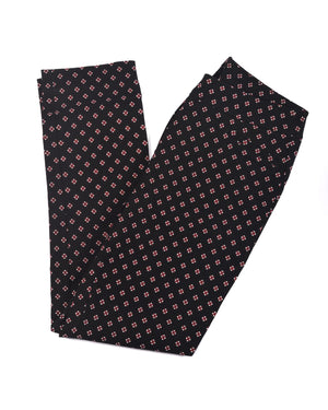 LILY Morgan Black Printed Ankle Pants with Stretch