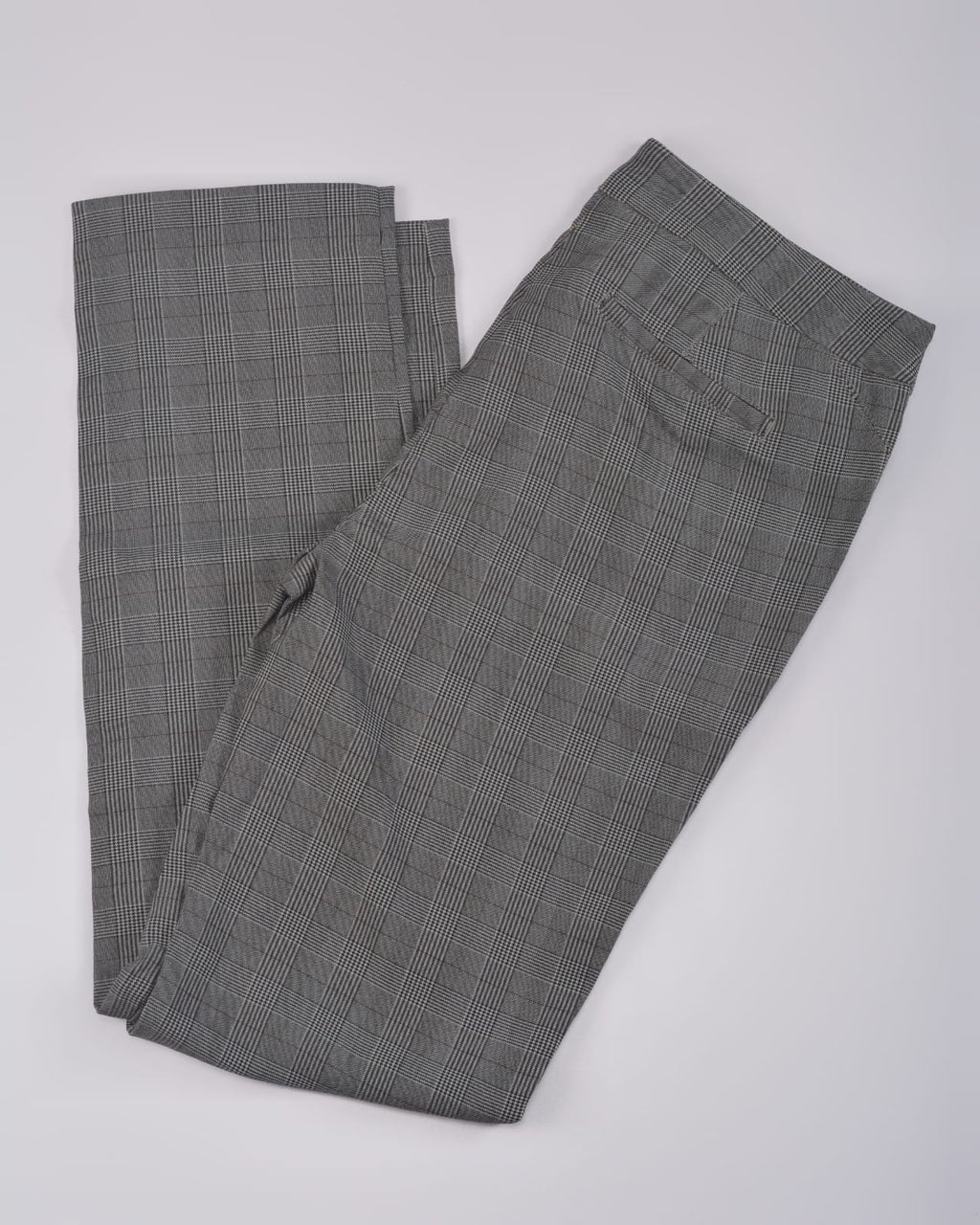 LILY MorganGREY CHECK Ankle Pants with Stretch
