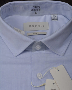 Esprit Slim fit, sustainable cotton shirt Blue Tacher