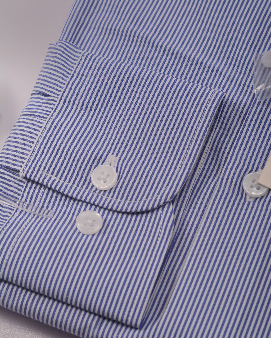 Esprit Slim fit sustainable cotton shirt Blue Stripe