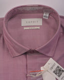 Esprit Slim fit, sustainable cotton shirt Light Maroon Tacher
