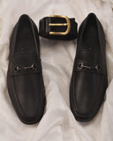 BALLY Leather Loafers In Black