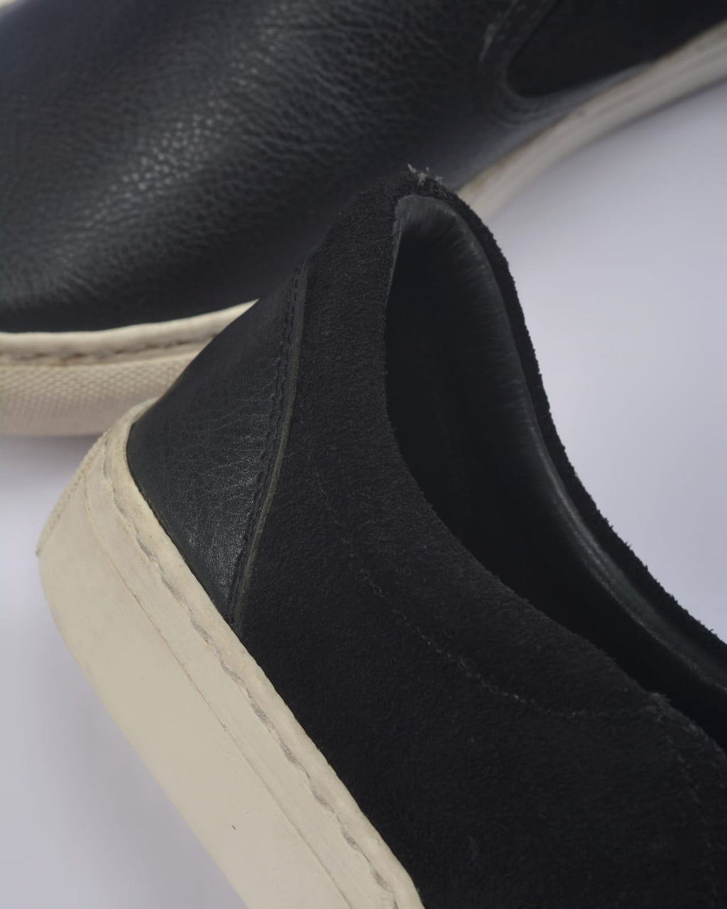 Footprint Belgian Flat Sneaker BLACK AND WHITE
