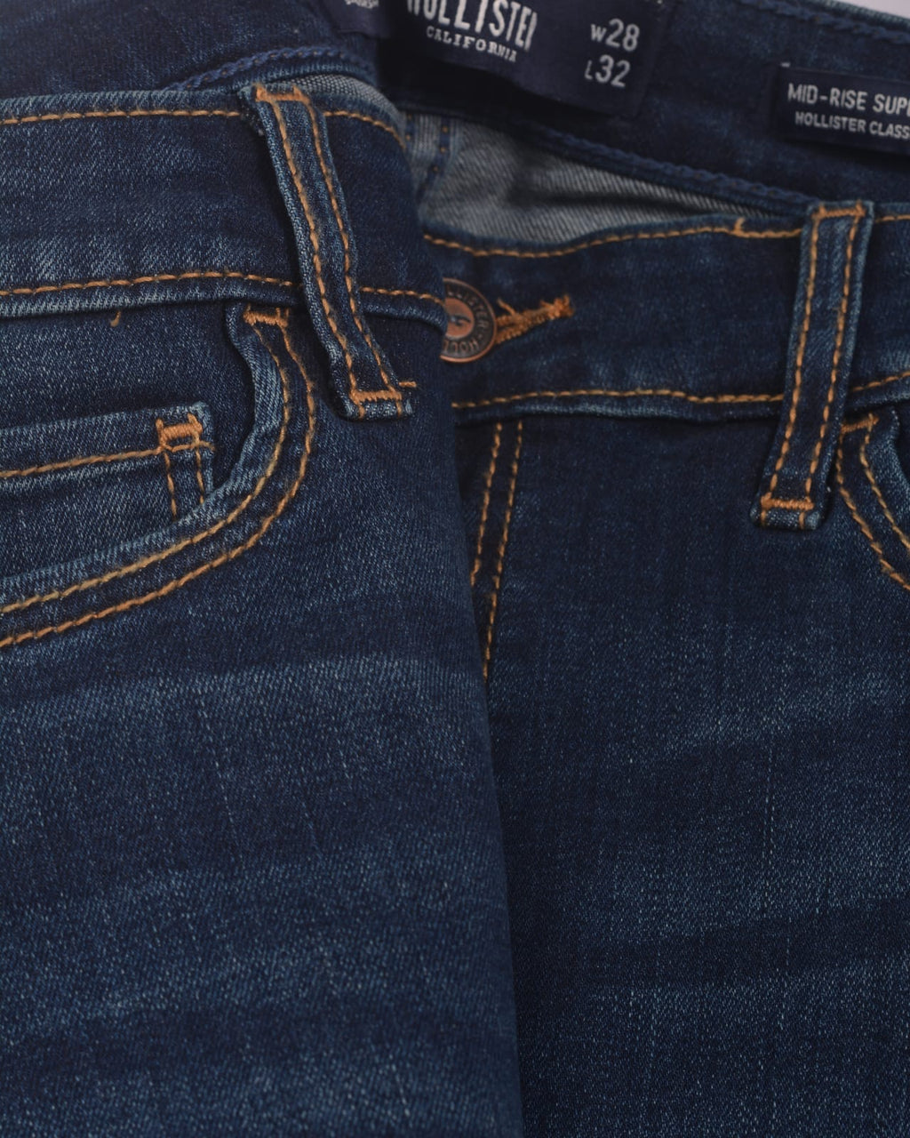 HOLLISTER®|Classic Stretch Mid-Rise Super Skinny Jeans