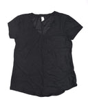 Marika Women's Marcy Short Sleeve V-NECK T-Shirt BLACK