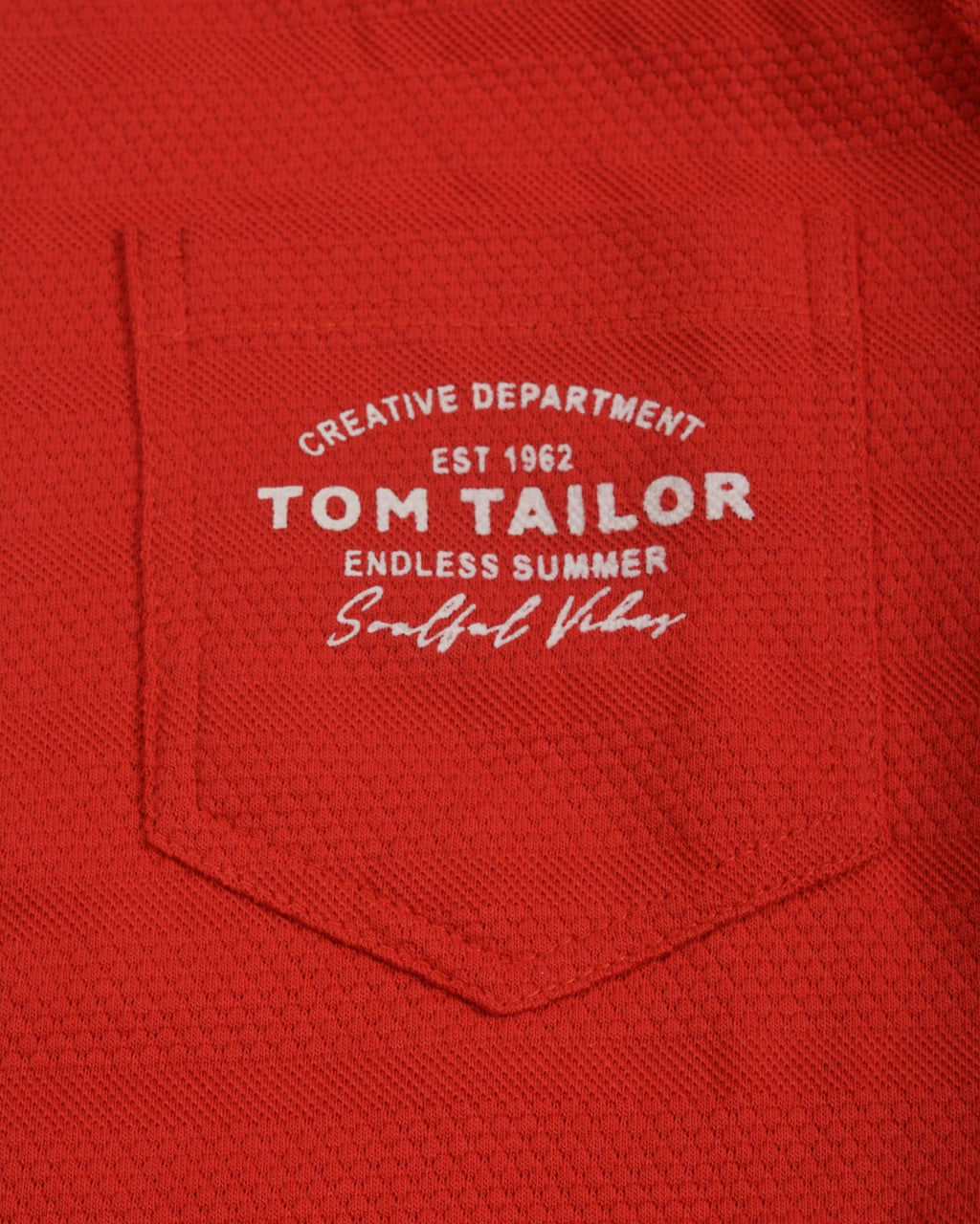 TOM TAILOR BASIC POLO SHIRT SOFT BERRY RED
