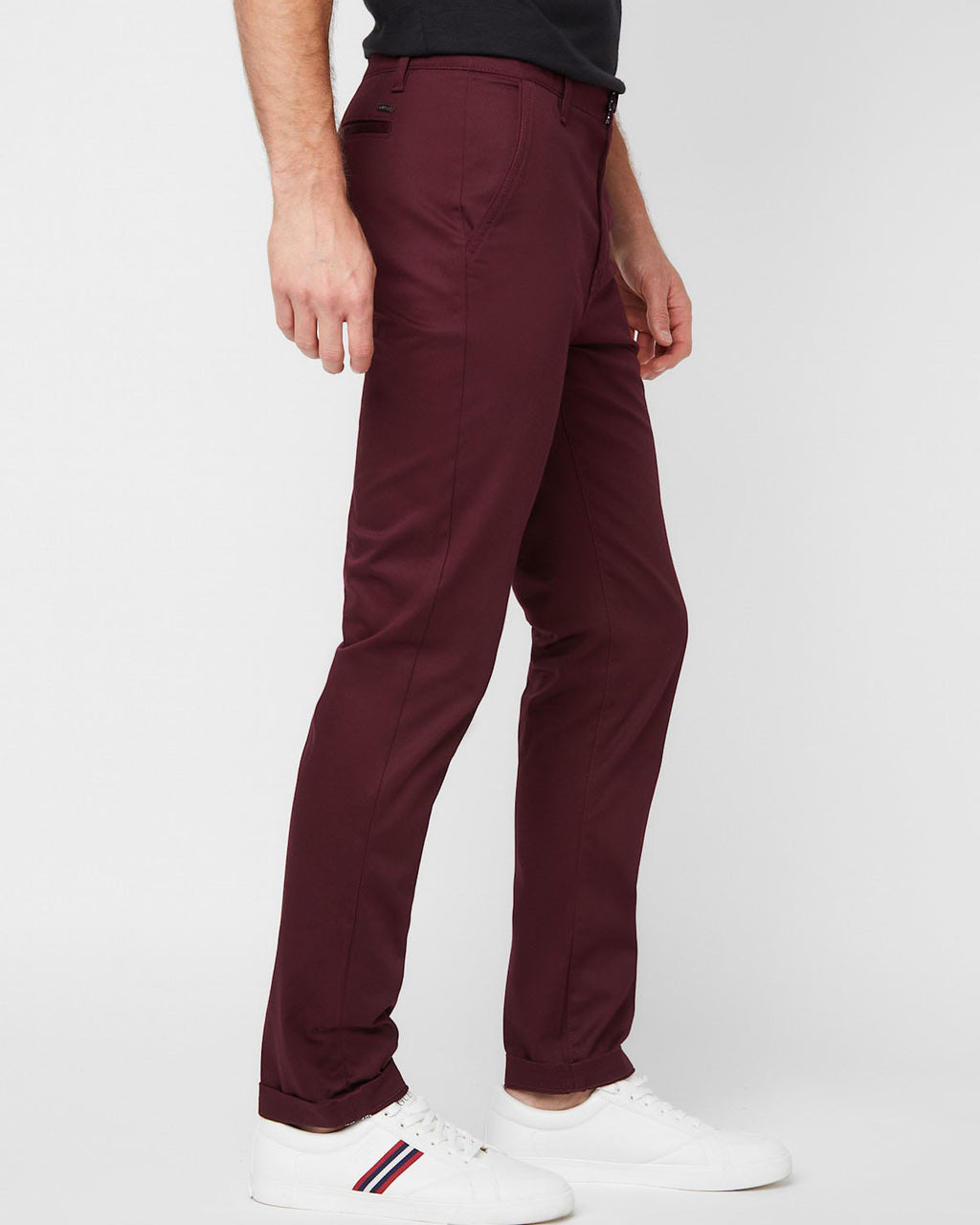 Guess Silvestre Sateen Pants Marmont red