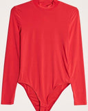 GINA TRICOT® | LOVISA BODY Figure Hugging Body Suit So red - handsandhead