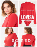 GINA TRICOT® | LOVISA BODY Figure Hugging Body Suit So red - handsandhead