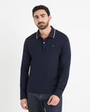 Celio Polo shirt Supima 100% cotton navy blue