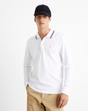 Celio Polo shirt Supima 100% cotton White