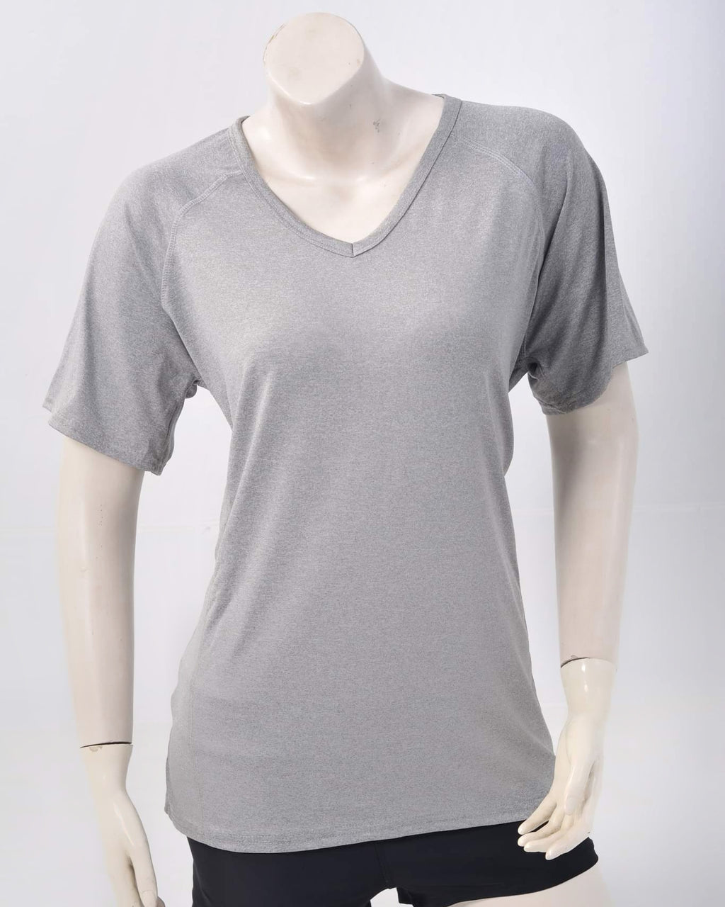 Game Time Net Short sleeve T.shirt for women-Gray