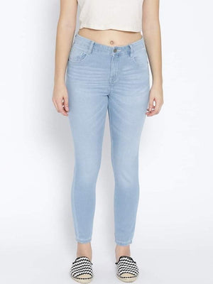 Dressberry Women Skinny Fit Jeans - Light Blue