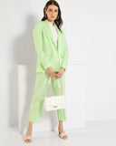 KIABI Linen blazer AED 169 Green